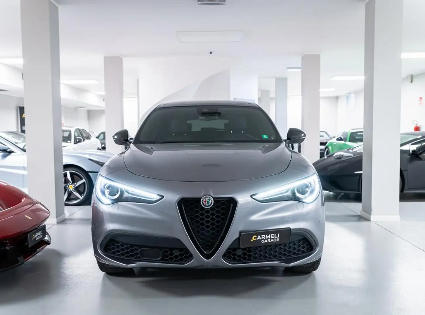 Alfa Romeo Stelvio 2.2 Turbodiesel 210 CV AT8 Q4 Veloce-CERCHI DA Grigio - 2