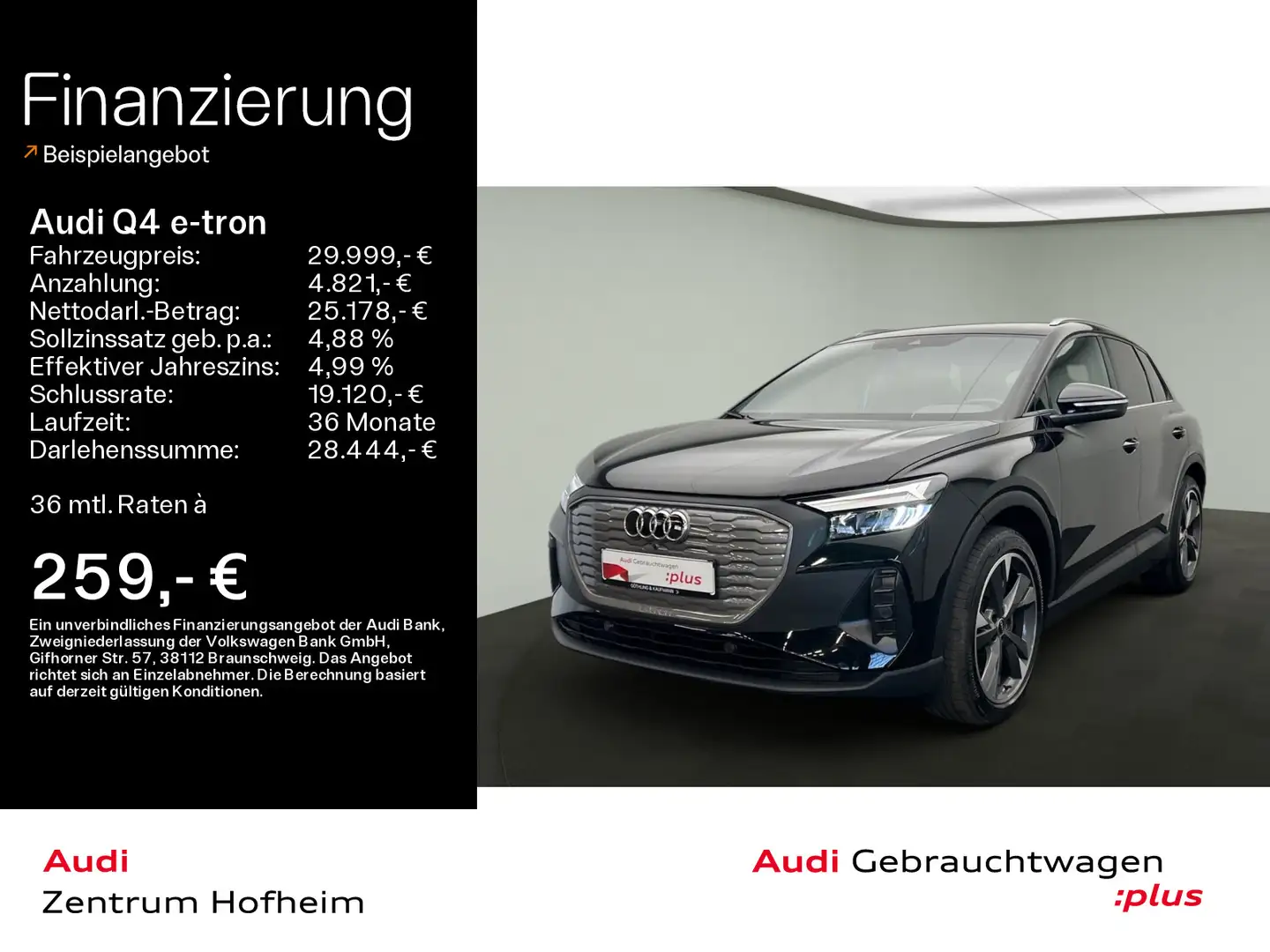 Audi Q4 e-tron 40 150 kW*Sonos*LED*Virtual*Navi+*Priv Czarny - 1