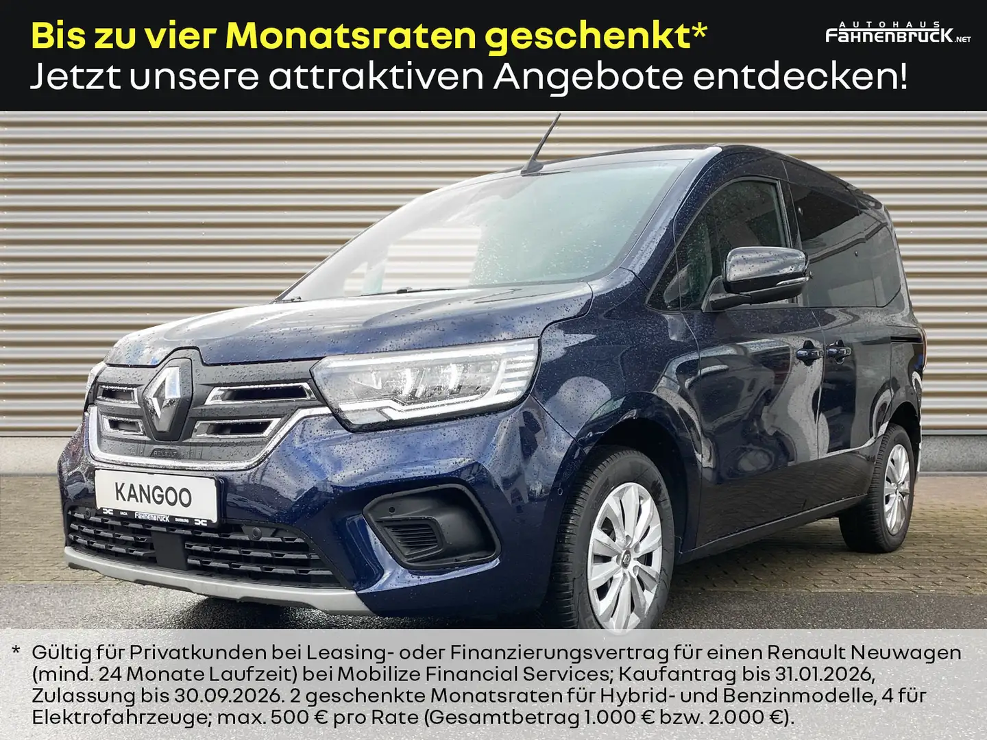 Renault Kangoo E-Tech 100% elektrisch Equilibre EV45 AC22 Ganzjahresreifen Blau - 1