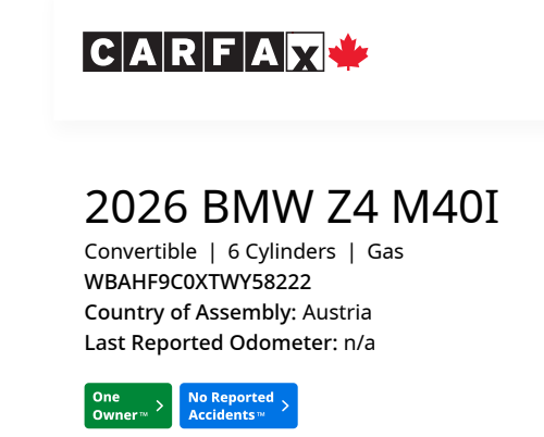 2026 BMW Z4 Roadster