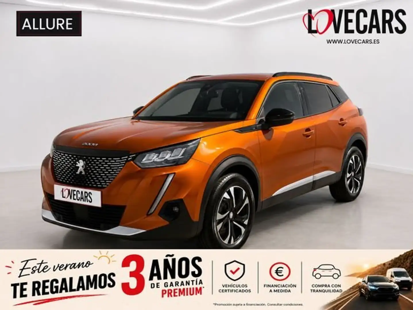 Peugeot 2008 Allure Pack BlueHDI 81kW (110CV) Naranja - 1