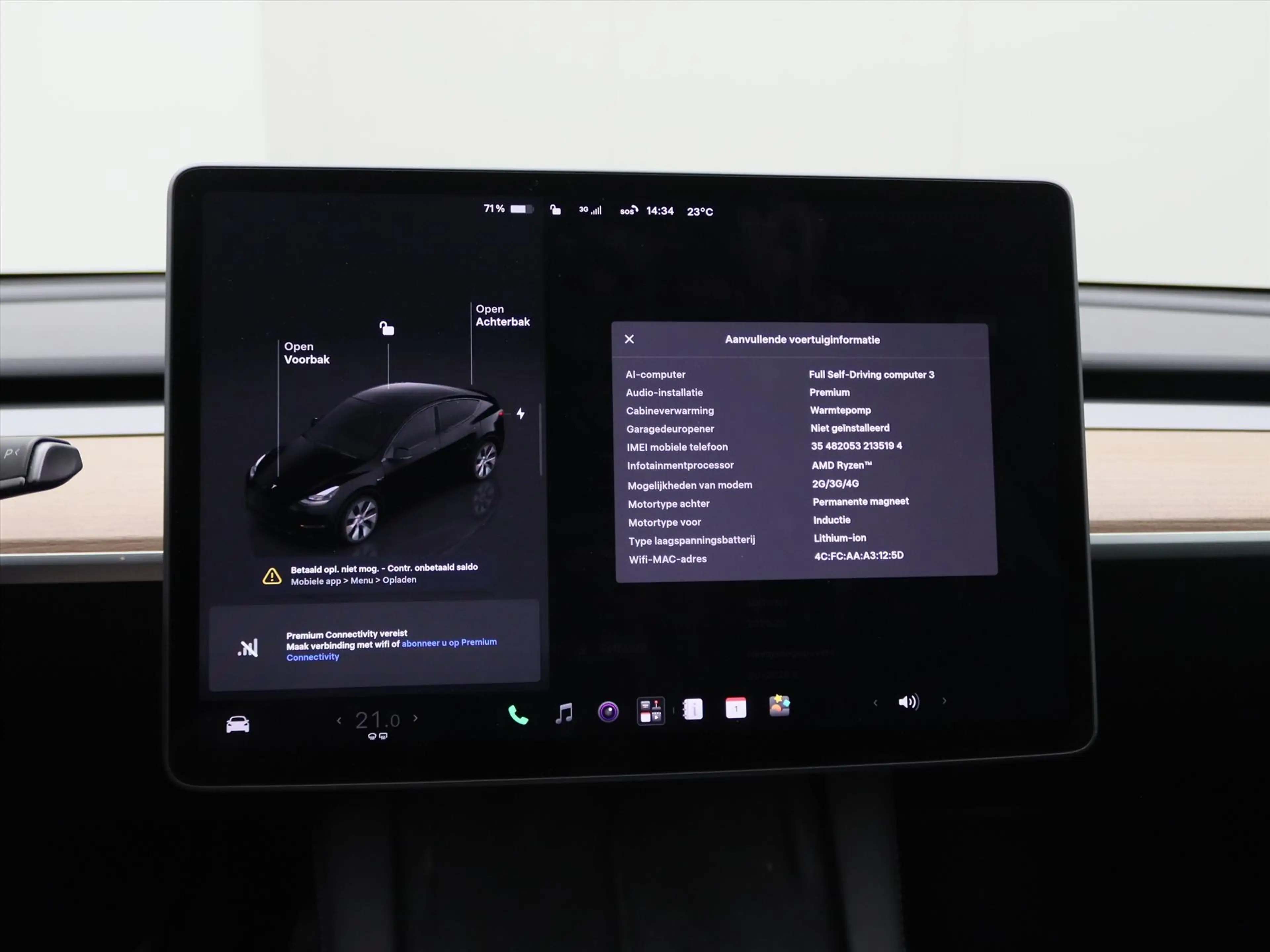 Tesla Model Y Long Range AWD 75kWh 351pk 93.7% SoH [ AMD RYZEN+A — photo 28