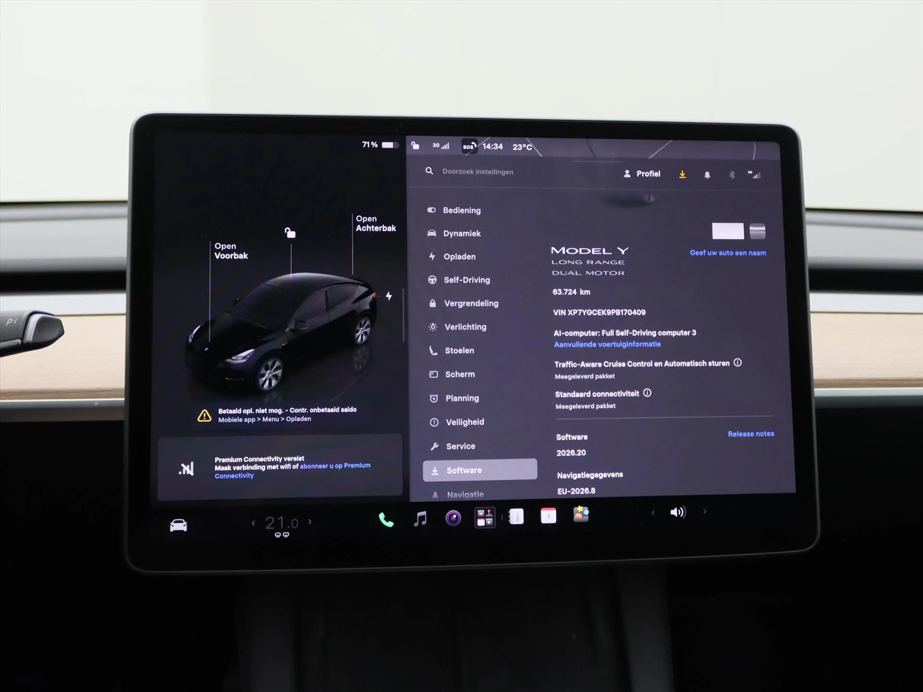 Tesla Model Y Long Range AWD 75kWh 351pk 93.7% SoH [ AMD RYZEN+A — photo 27