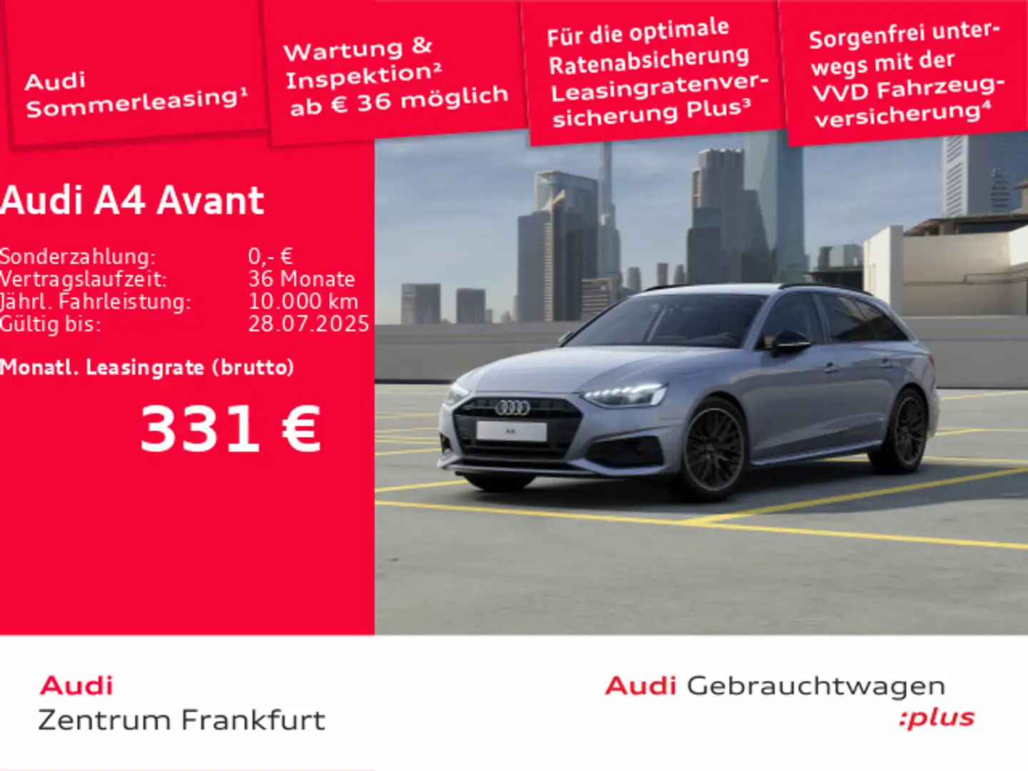 Audi A4 30 TDI S tronic advanced LED ACC AHK St Plateado - 1