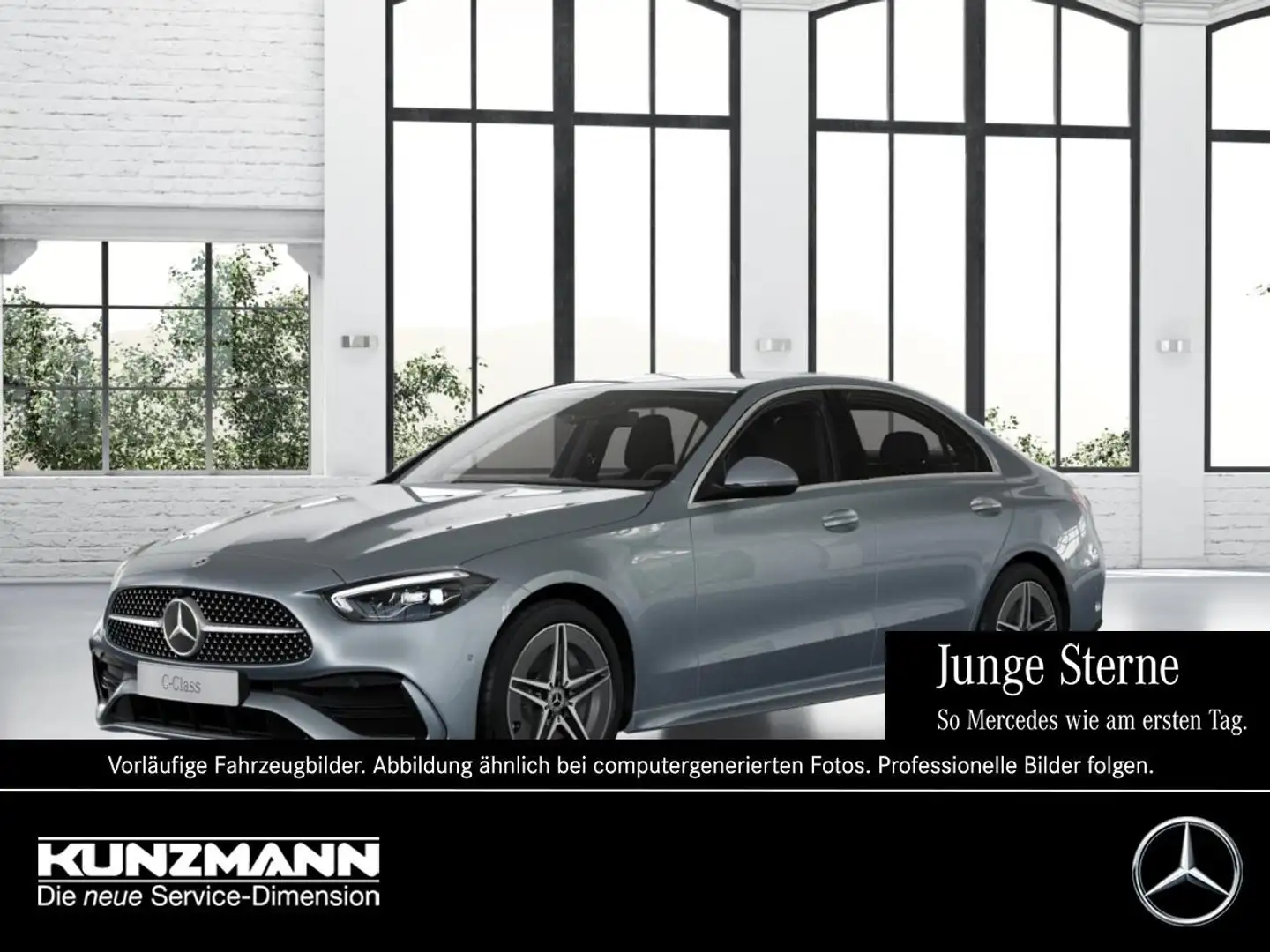 Mercedes-Benz C 220 d AMG MBUX Navi Distronic Kamera Spiegel-P Silber - 1
