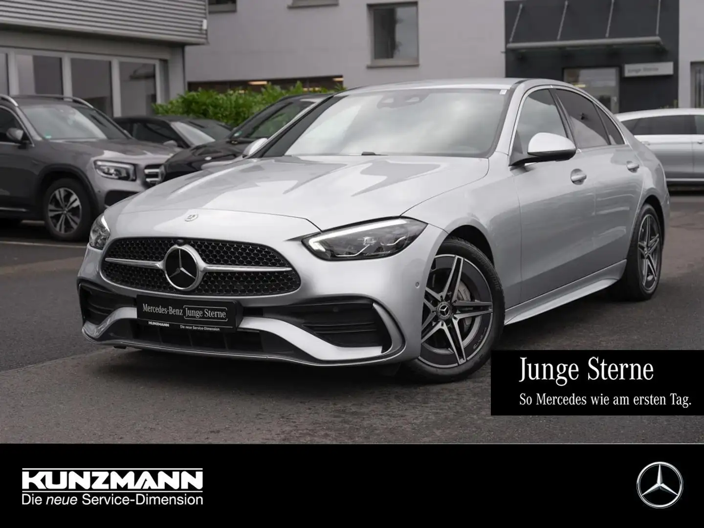 Mercedes-Benz C 220 d AMG MBUX Navi Distronic Kamera Spiegel-P Zilver - 1