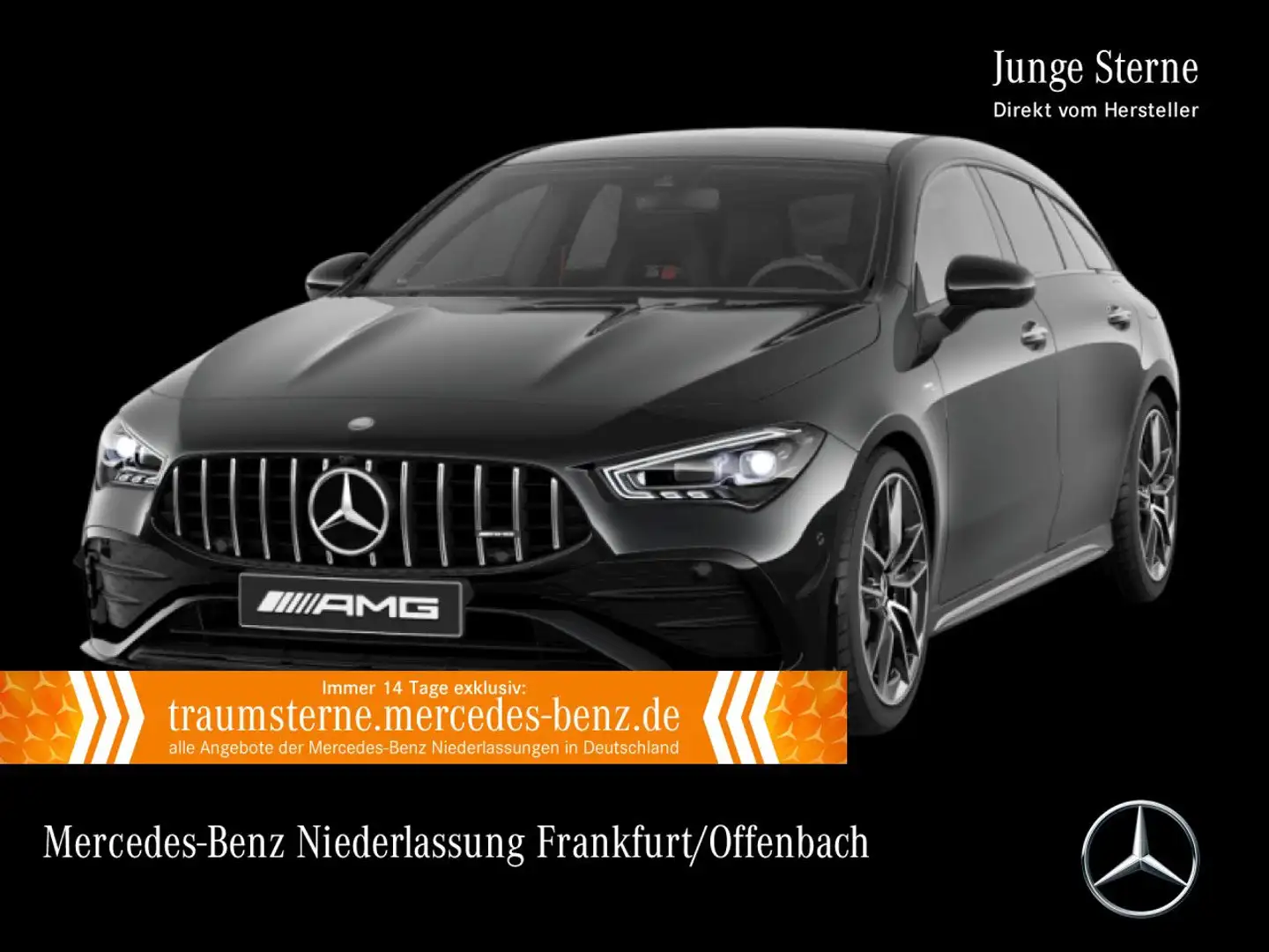 Mercedes-Benz CLA 35 AMG CLA 35 4M AMG+PANO+360°+BURMESTER+19"+HUD+TOTW+8G Schwarz - 1