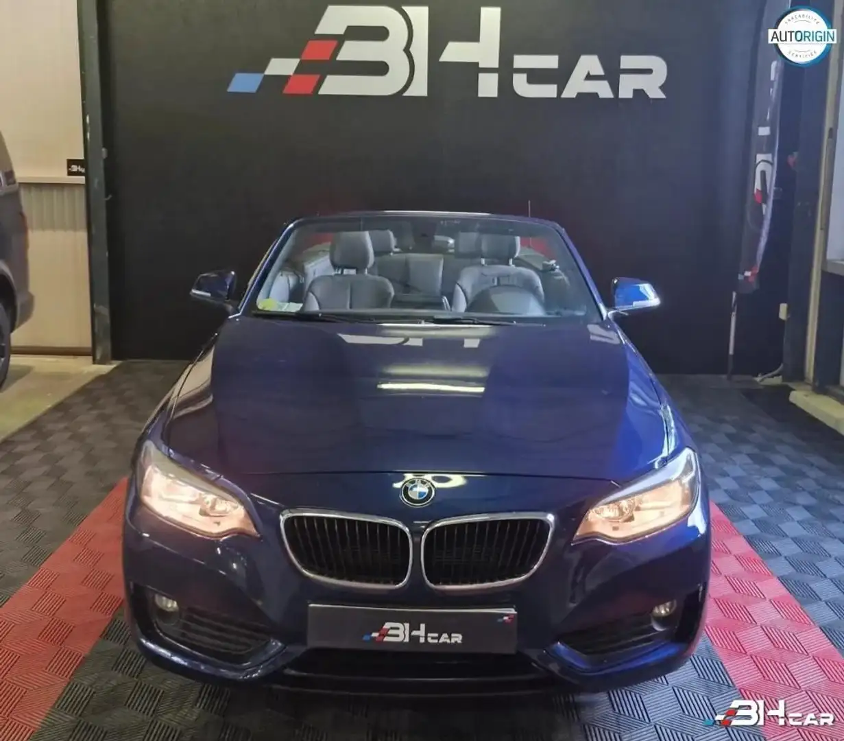 BMW 220 CABRIOLET 2.0 220 D 190 LOUNGE Bleu - 2