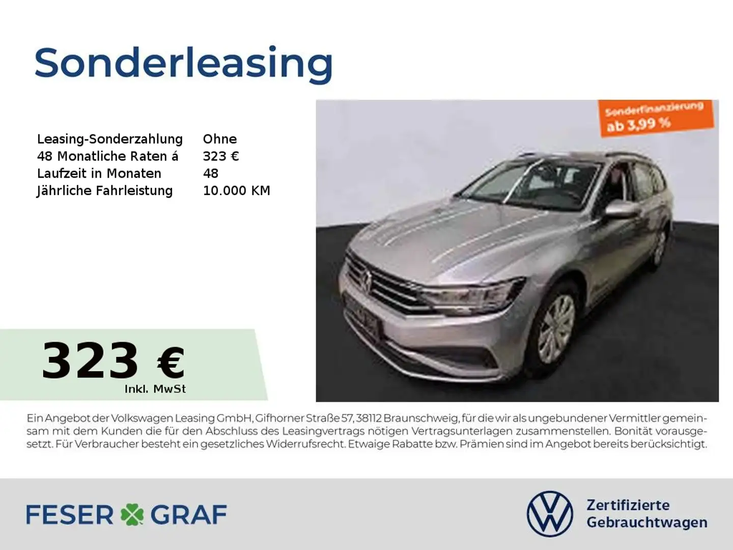 Volkswagen Passat Variant 1.5 TSI DSG Navi Kamera LED SiHz Silber - 1