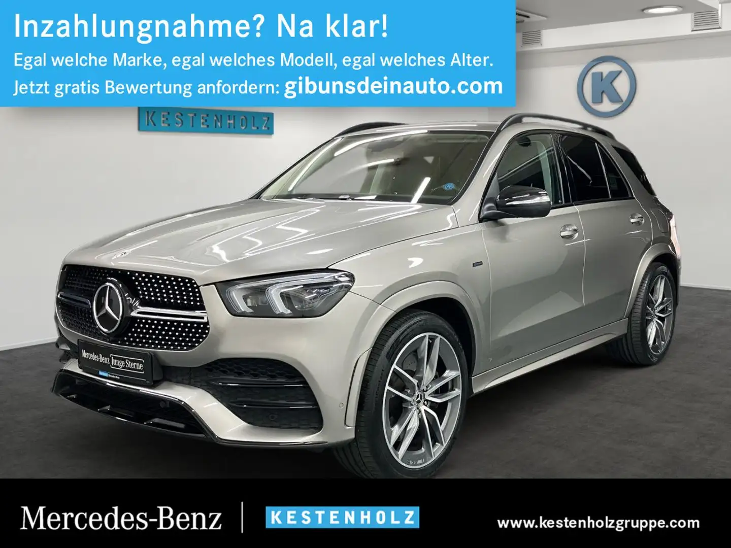 Mercedes-Benz GLE 350 de 4M AMG+AHK+AIRMATIC+HEADUP+360°+22" Argent - 1
