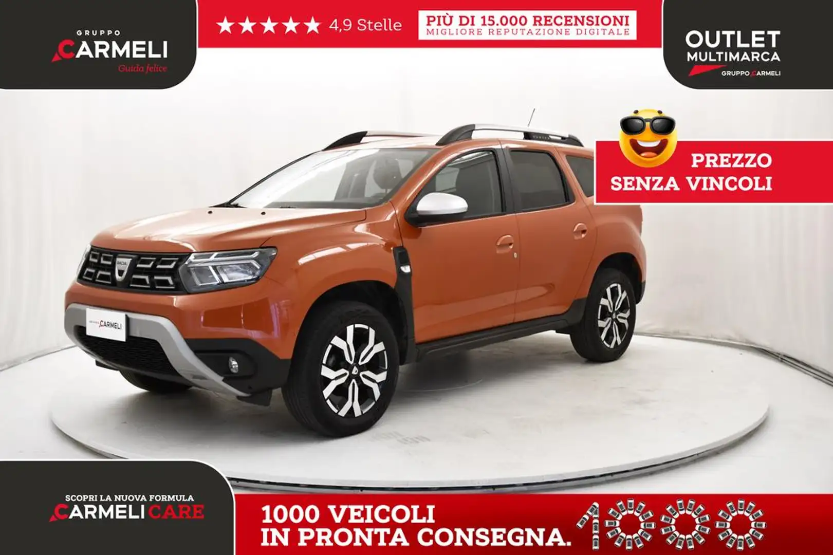 Dacia Duster 1.0 tce Prestige up Gpl 4x2 100cv Arancione - 1