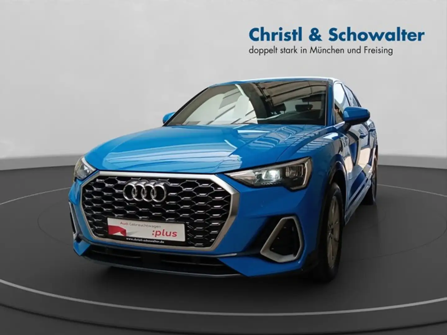 Audi Q3 Sportback 45TFSI e 2xS line SHZ NAVI ACC Blauw - 1