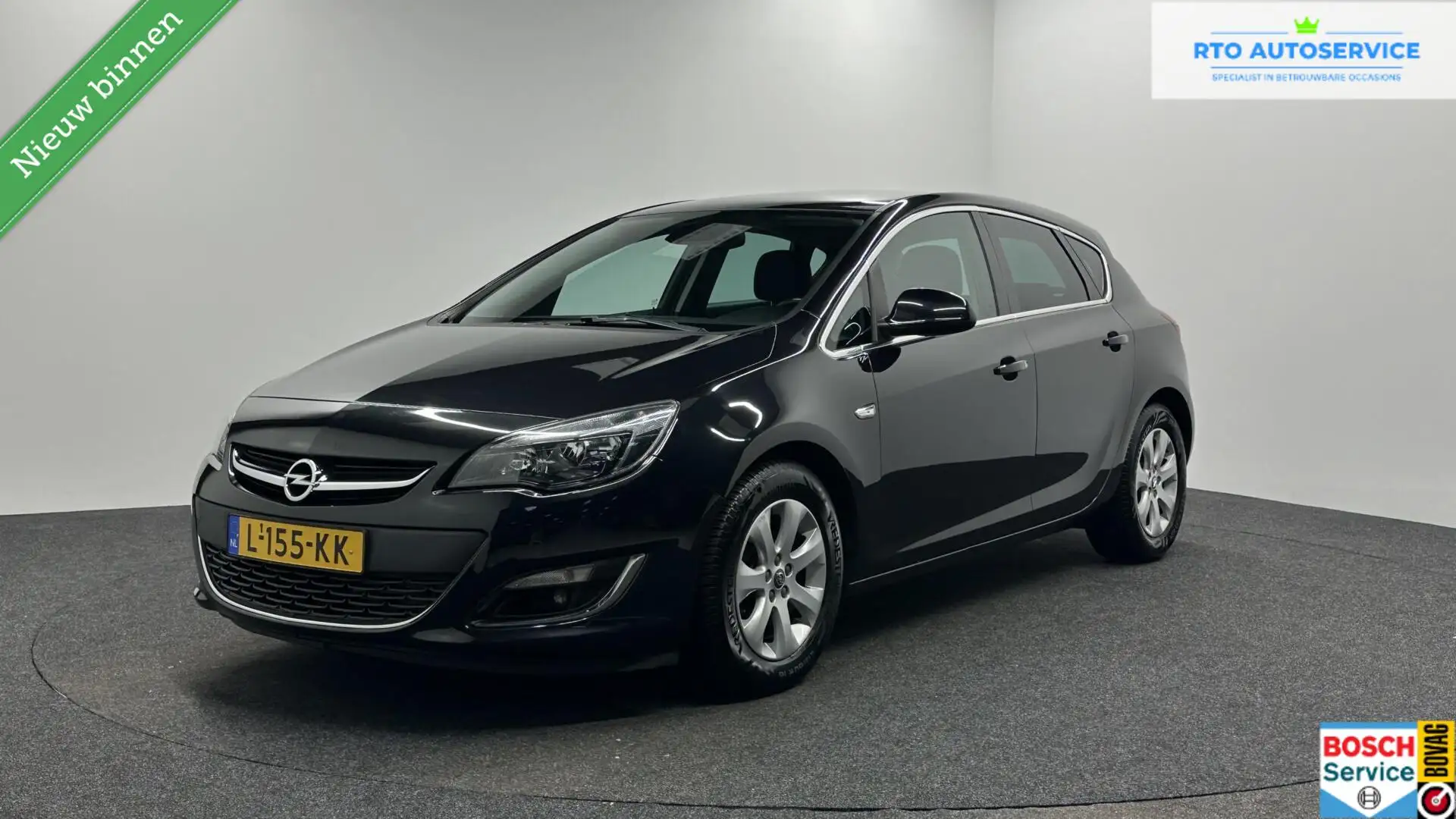 Opel Astra 1.4 Turbo Sport NAVI LM CRUISE ECC 104000 KM. Zwart - 1