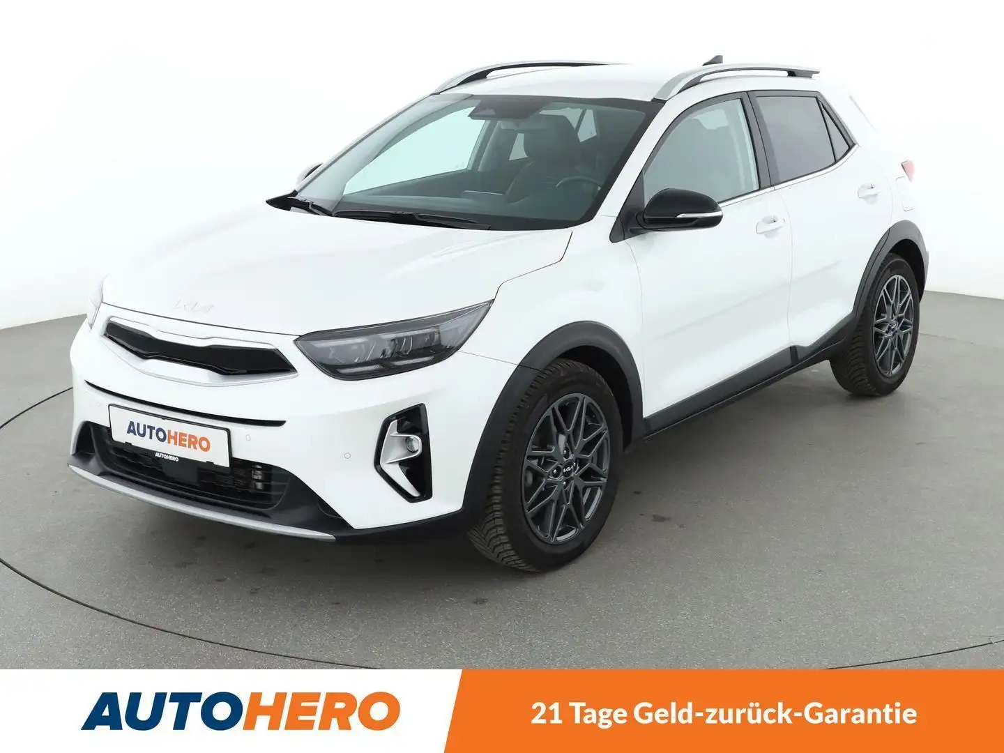Kia Stonic 1.0 TGDI Mild-Hybrid Nightline Edition Aut.*NAVI* Weiß - 1