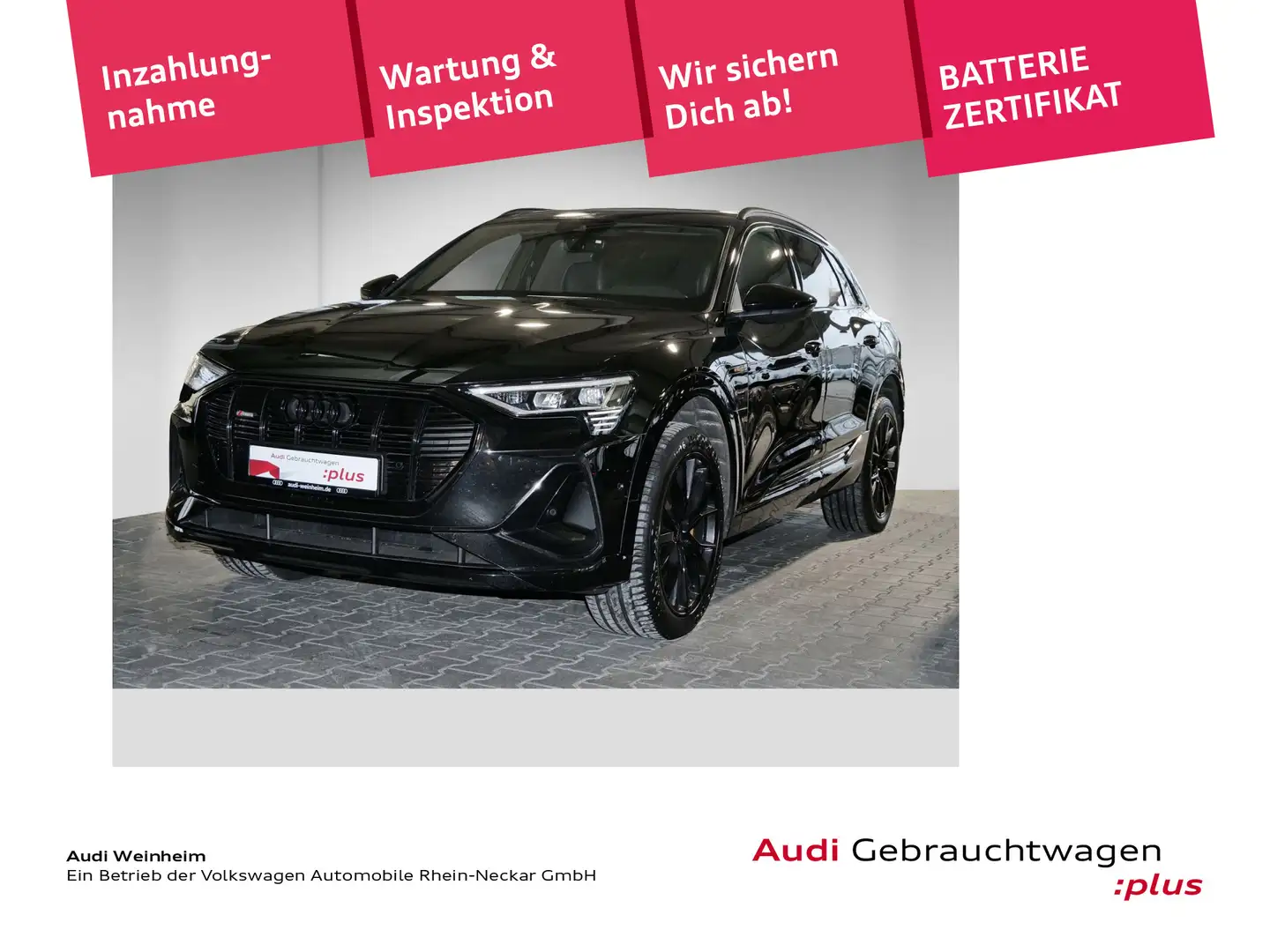 Audi e-tron 55 Black Paket 2x S-Line B&O uvm Schwarz - 1