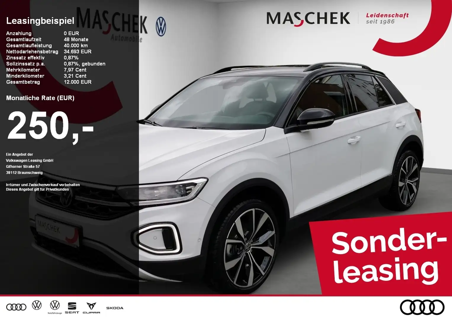 Volkswagen T-Roc Style 1.5 l TSI OPF 6-Gang ACC ParkAss. Schwarz - 1
