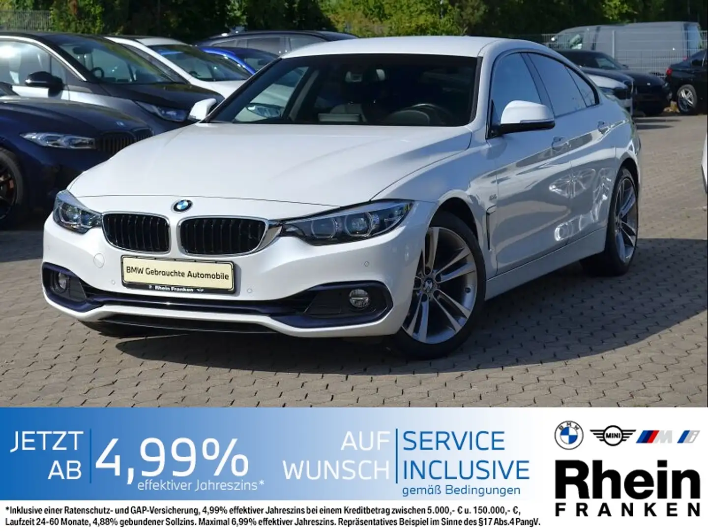 BMW 420 i Gran Coupé Sport Line NaviProf.LED.Kamera Blanc - 1