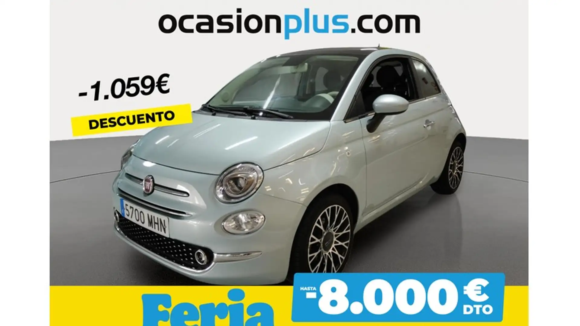 Fiat 500 1.0 Hybrid Dolcevita 52kW Groen - 1