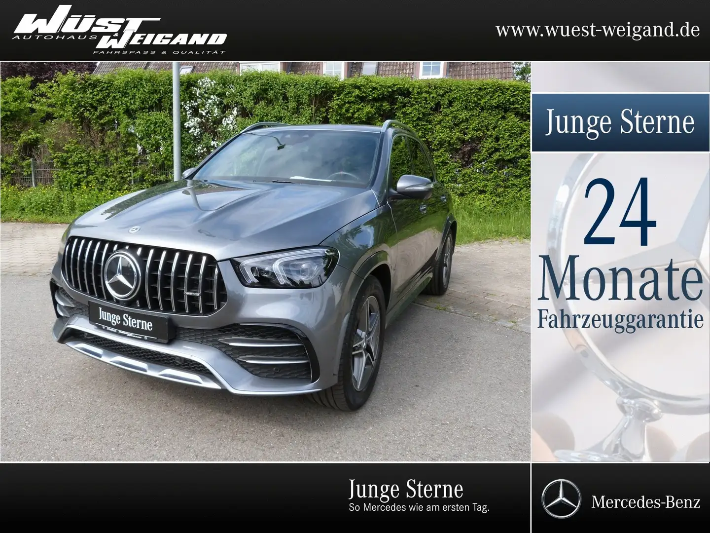 Mercedes-Benz GLE 53 AMG 4M+ AHK+360°+Multibeam+WSC+PTS+LM20" Grigio - 1