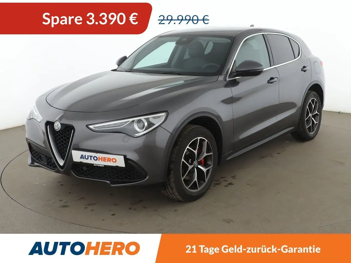 Alfa Romeo Stelvio 2.0 Turbo Super Q4 Aut.*ACC*CAM*PDC*SHZ*ALU* Grau - 1