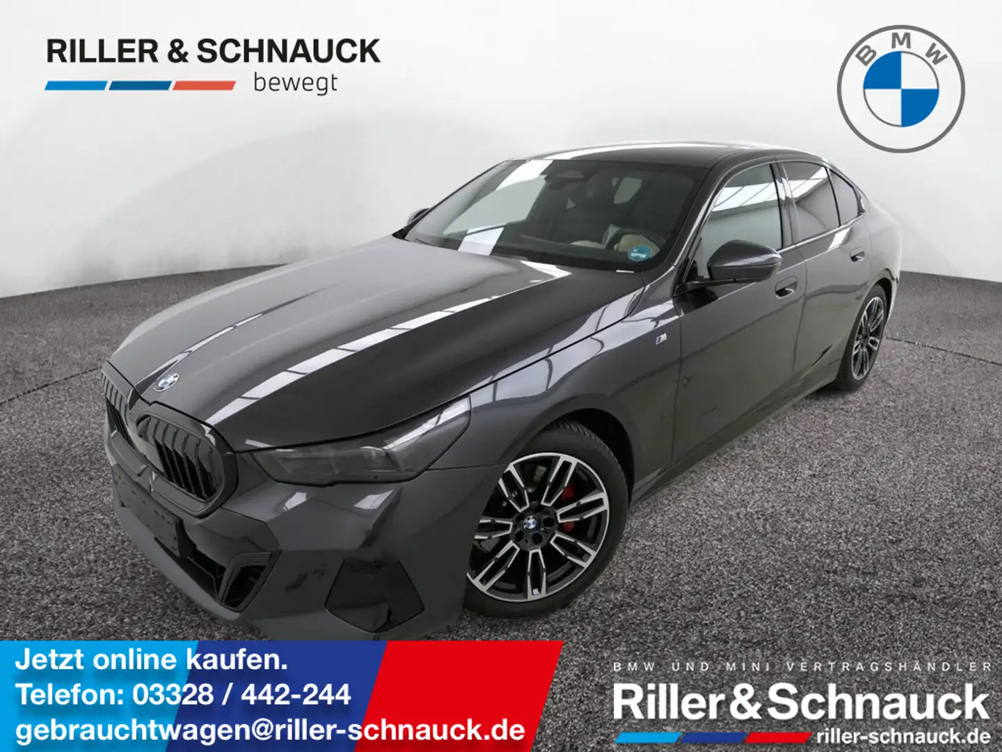 BMW 520 i M Sport Pro PANO+AHK+SITZBELÜFTUNG Grau - 1