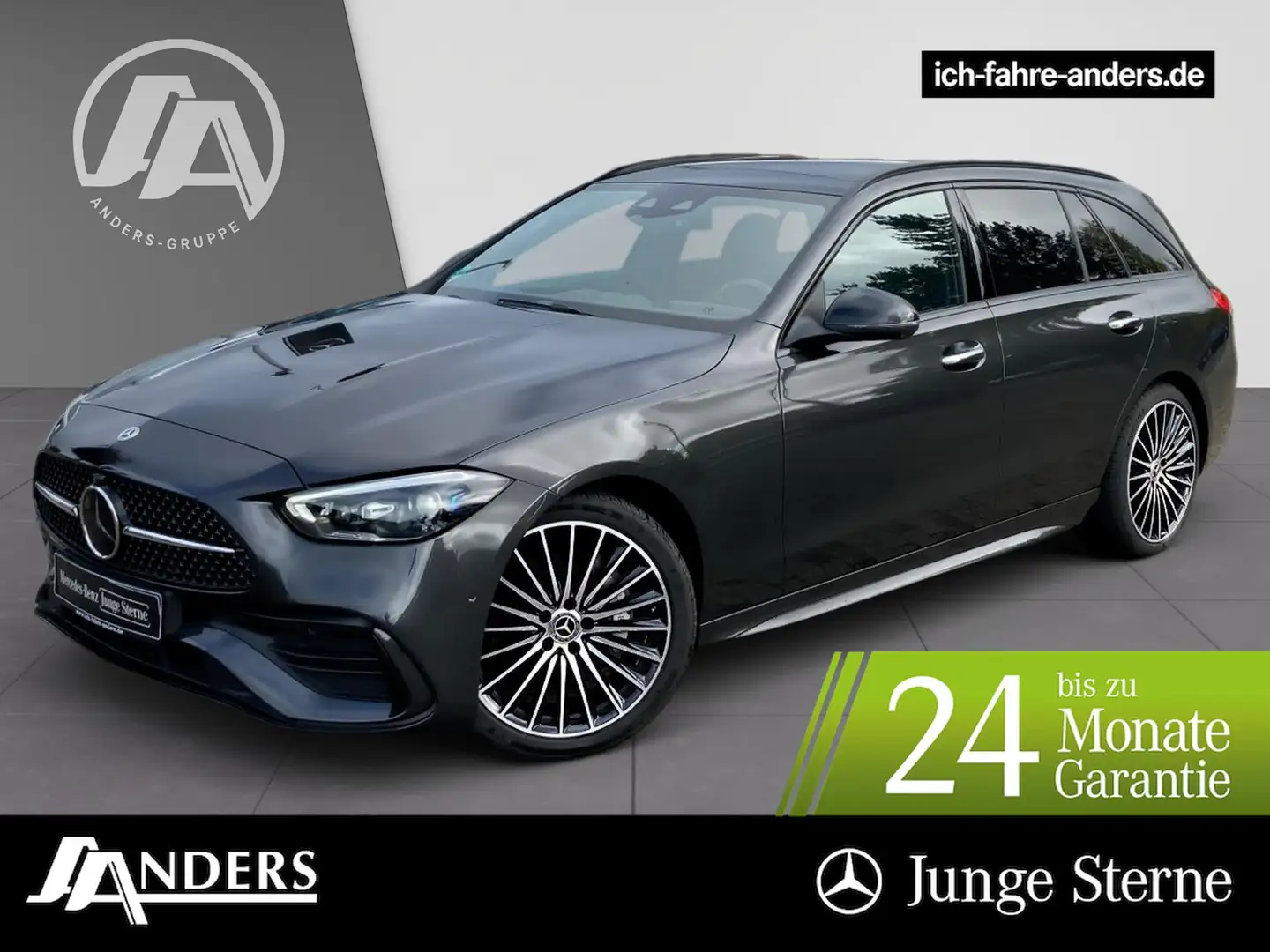 Mercedes-Benz C 220 d T AMG+Distr+AHK+Pano+SOUND+Sitzklima+HUD Grau - 1