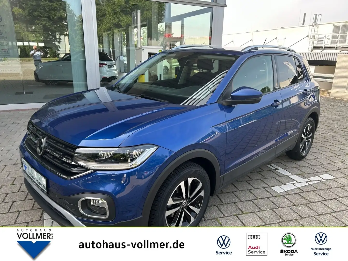 Volkswagen T-Cross Life United 1.0 TSI DSG AHK,Navi,SHZ,LED Bleu - 1