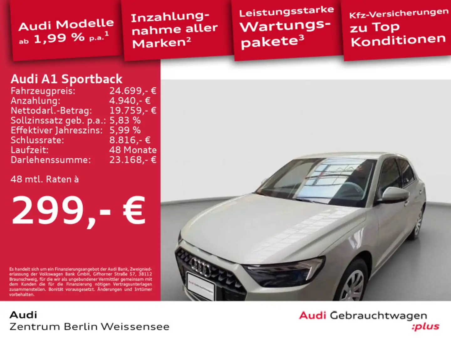Audi A1 25 TFSI S-TRO*ADVANCED*LED*GRA*SHZ* Silber - 1