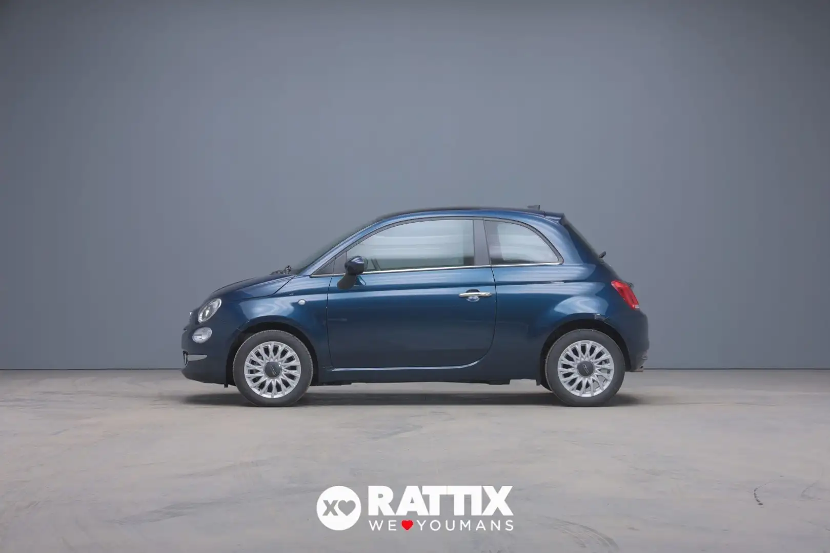 Fiat 500 1.0 Hybrid 70CV Dolcevita + tetto panoramico Blu/Azzurro - 2