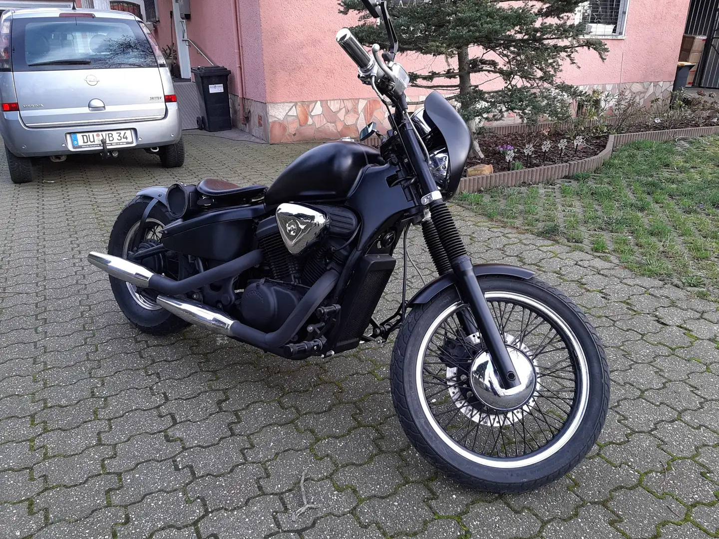 Honda Shadow 600 Custom Umbau Black Sheep Чёрный - 2
