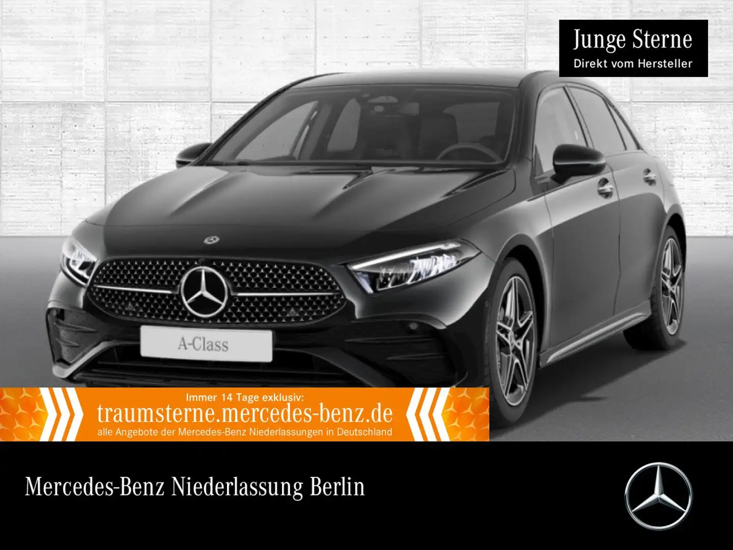 Mercedes-Benz A 200 AMG+NIGHT+PANO+LED+KAMERA+KEYLESS+7G Schwarz - 1