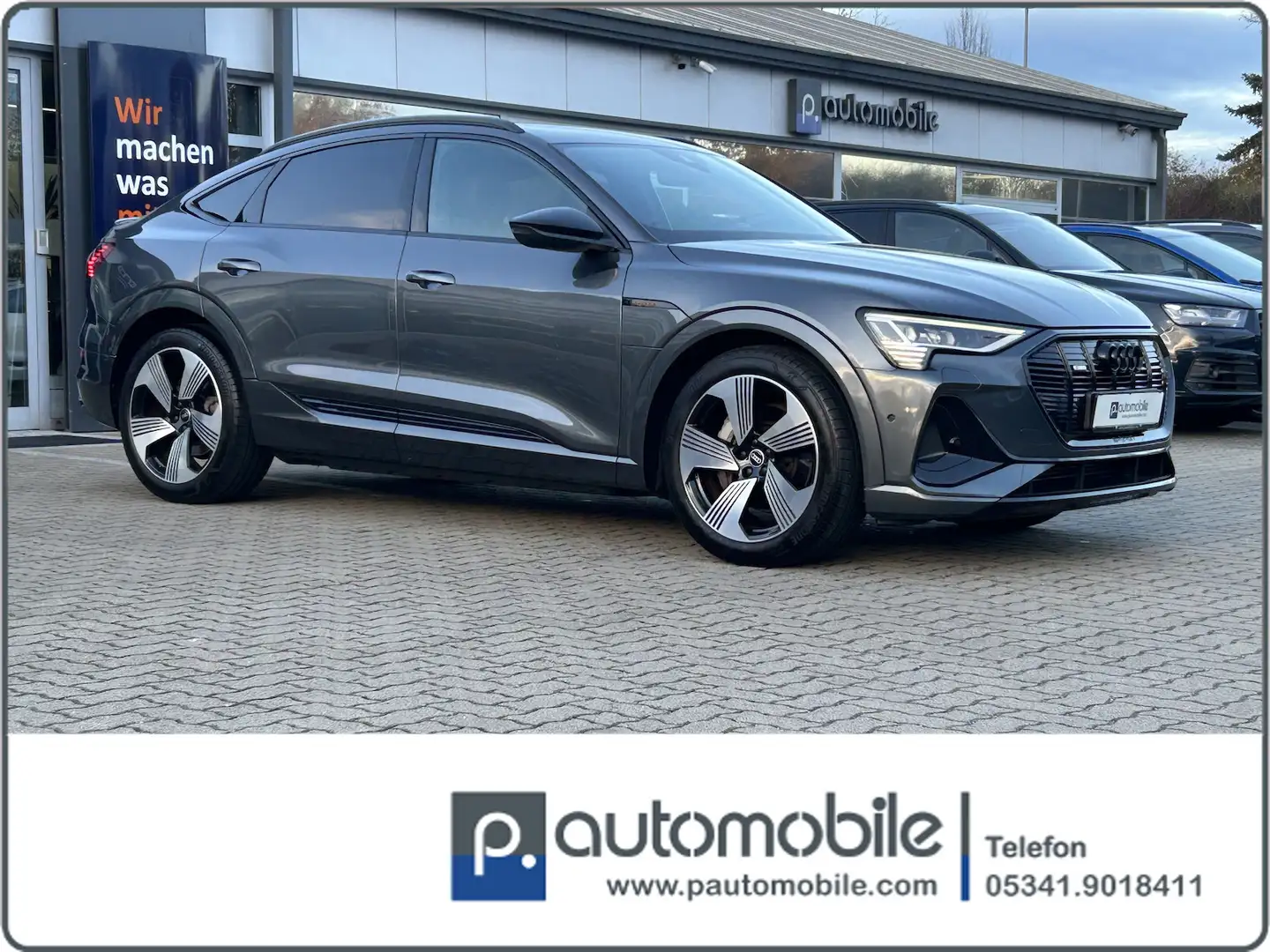 Audi e-tron 55 S line*Matrix*HUD*Kamera*Nachtsicht* Grau - 2