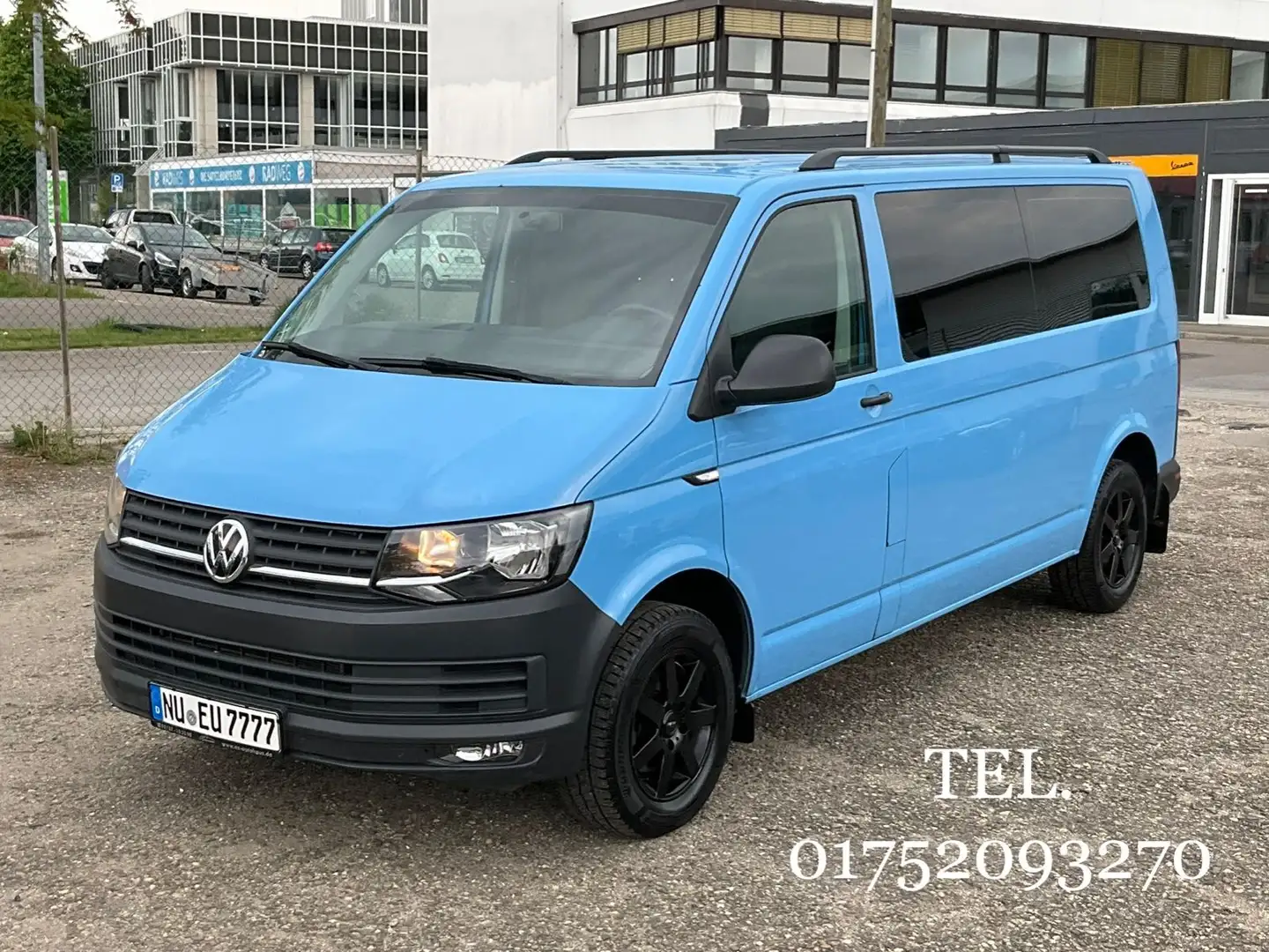 Volkswagen T6 Transporter 2.0 TDI * Lang L2 * 9 Sitze * AHK Blau - 1