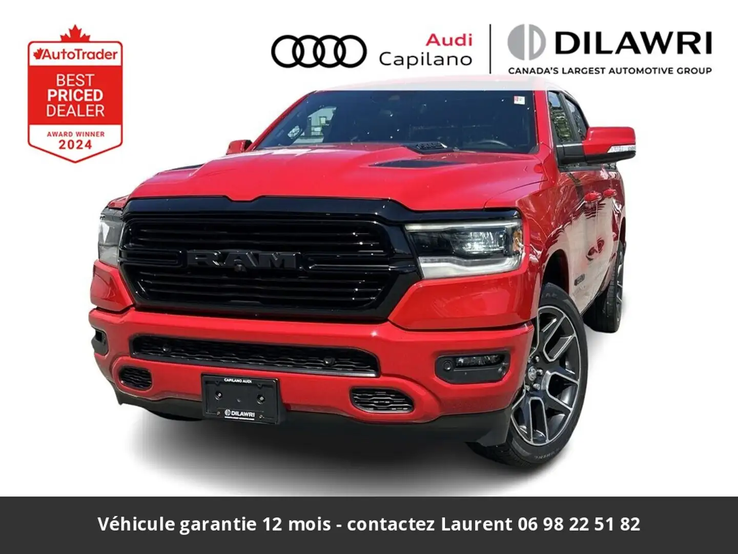 Dodge RAM Sport Night 12P 5.7L 4x4 Tout compris hors homolog Rouge - 1