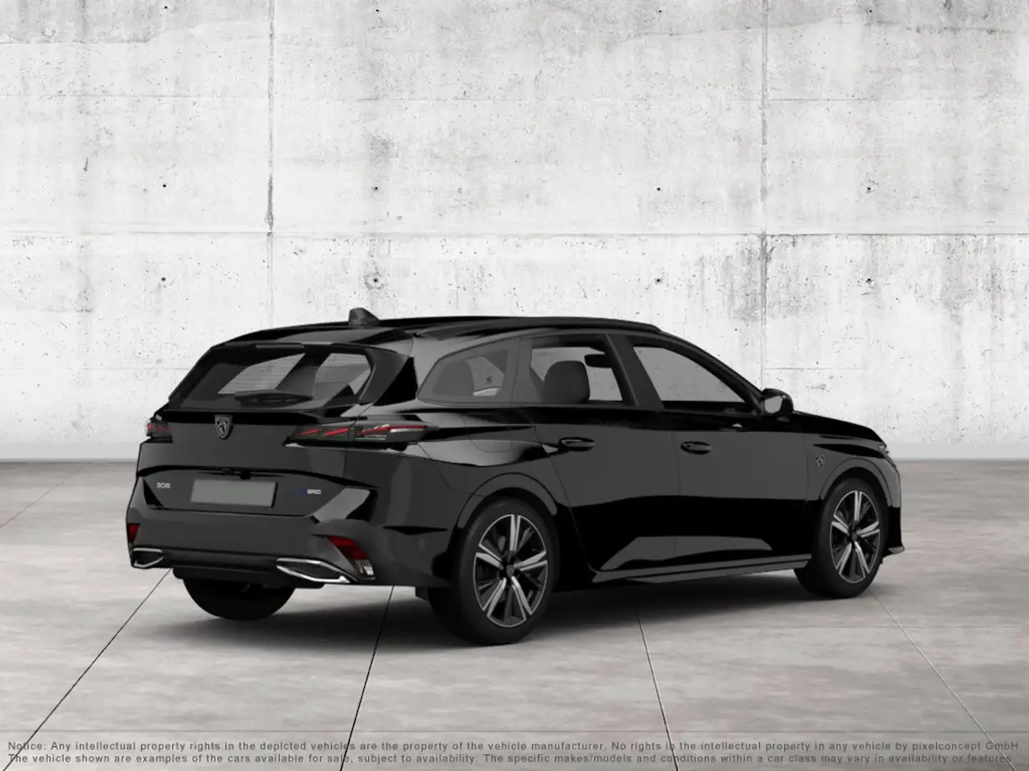 Peugeot 308 SW GT Plug-In Hybrid 225 e-EAT8 Hybrid 225 GT Schwarz - 2