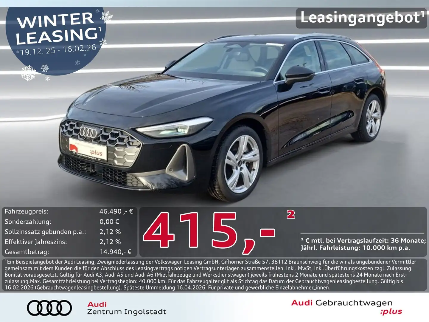 Audi A5 Avant TDI NAVI LED 18" LEDER SPORTSIT. Schwarz - 1