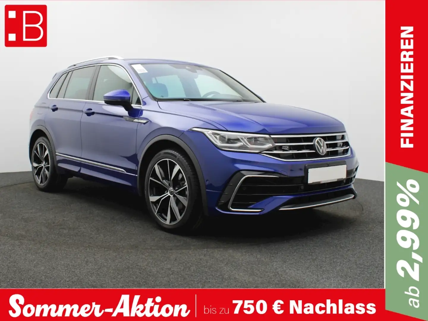 Volkswagen Tiguan 2.0 TDI DSG R-Line IQ.LIGHT NAVI-PRO AHK 20 PANORA Blau - 1