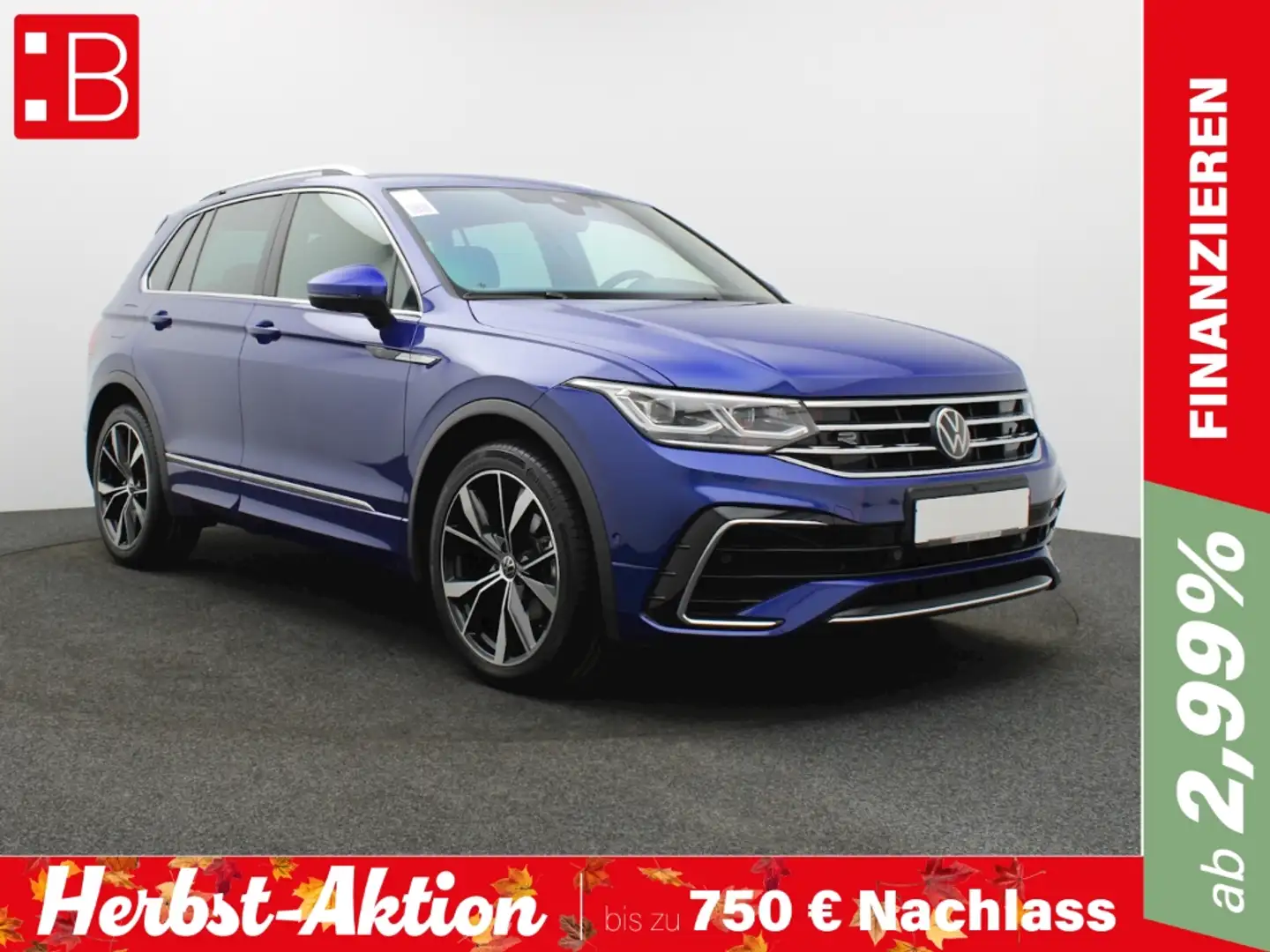 Volkswagen Tiguan 2.0 TDI DSG R-Line IQ.LIGHT NAVI-PRO AHK 20 PANORA Blau - 1