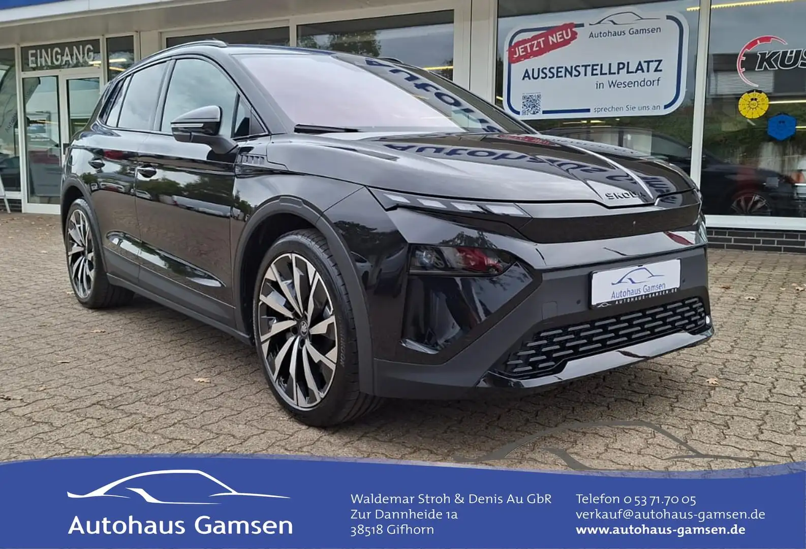 Skoda Elroq 85 Sportline 5JGAR/21Z/AHK/Wärmepumpe Noir - 1