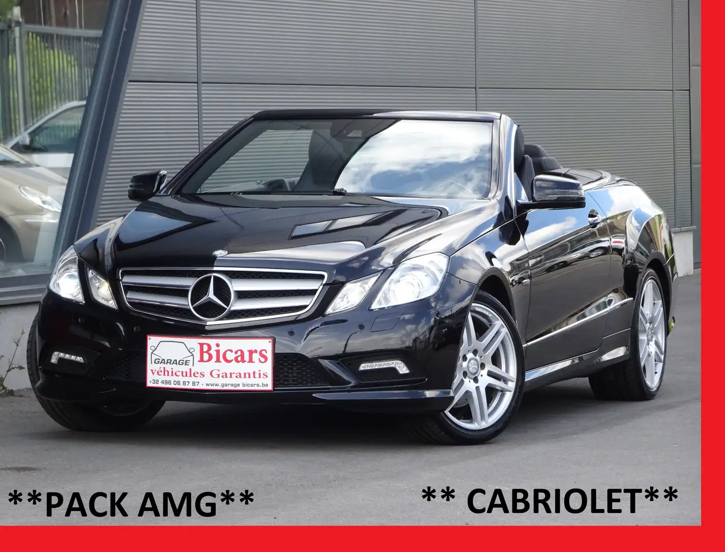 Mercedes-Benz E 220 CDI **PACK-AMG** CABRIO+ AUTOMATIQUE AVANTGARDE E5 Černá - 1