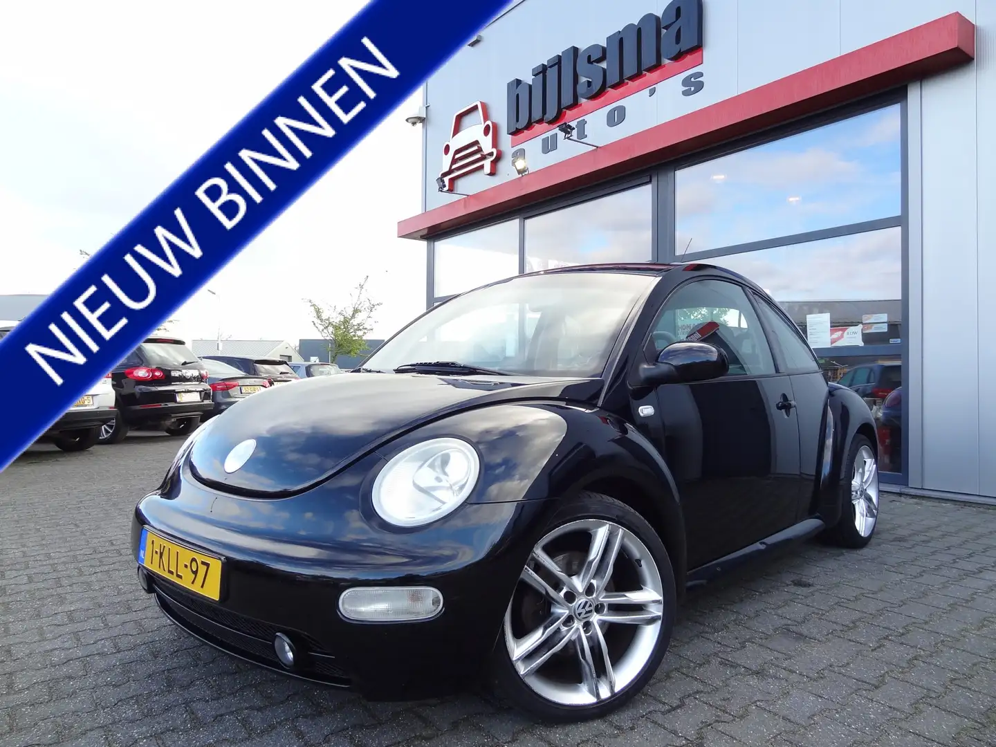 Volkswagen New Beetle 1.8-5V Turbo Highline | Airco | LMV | Youngtimer Zwart - 1