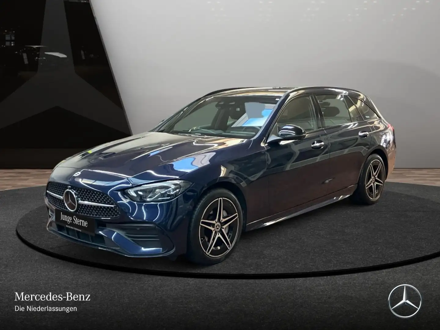 Mercedes-Benz C 300 e T AMG+NIGHT+PANO+360+AHK+LED+KEYLESS+9G Blau - 2