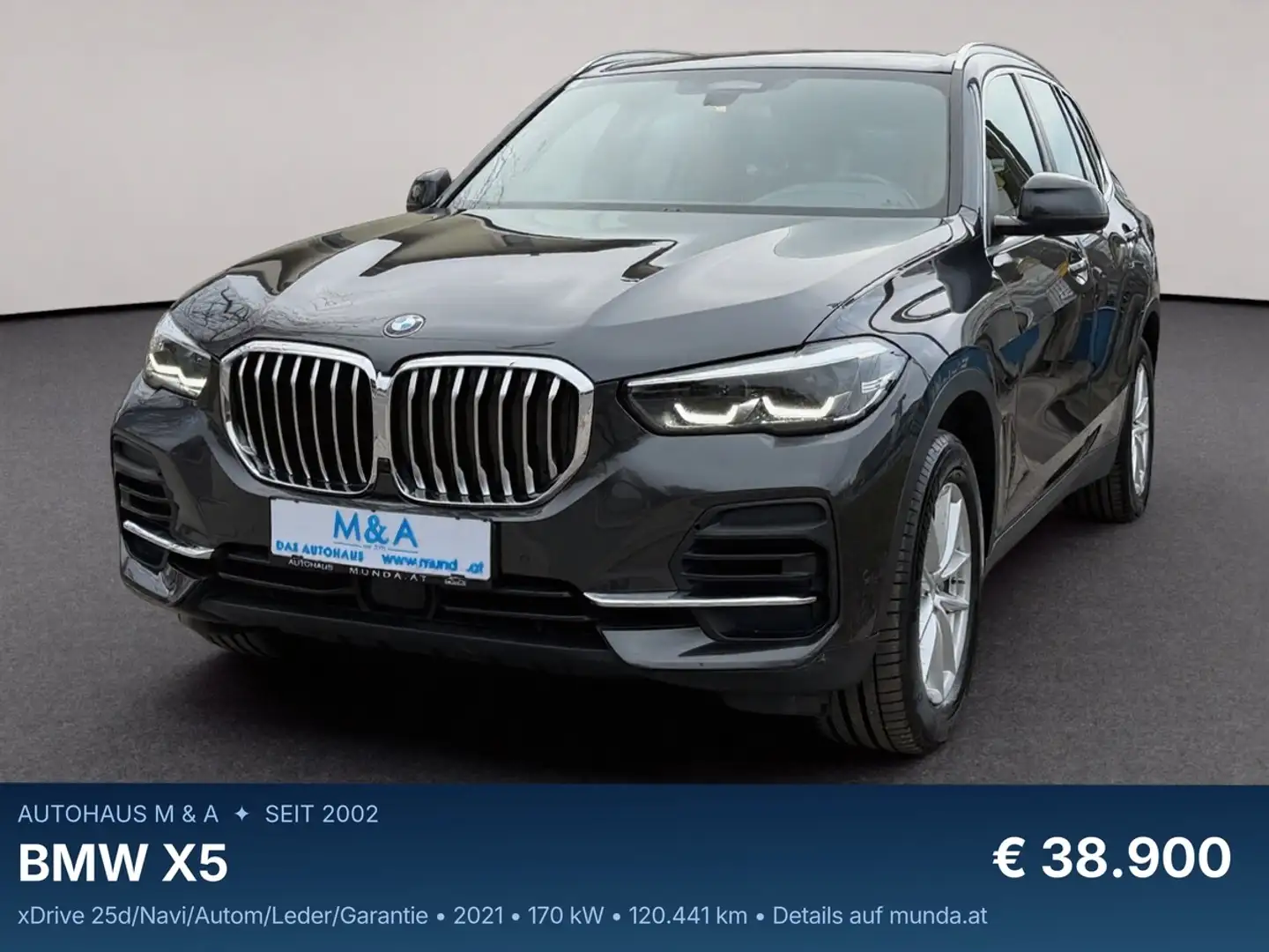BMW X5 xDrive 25d/Navi/Autom/Leder/Garantie Schwarz - 1