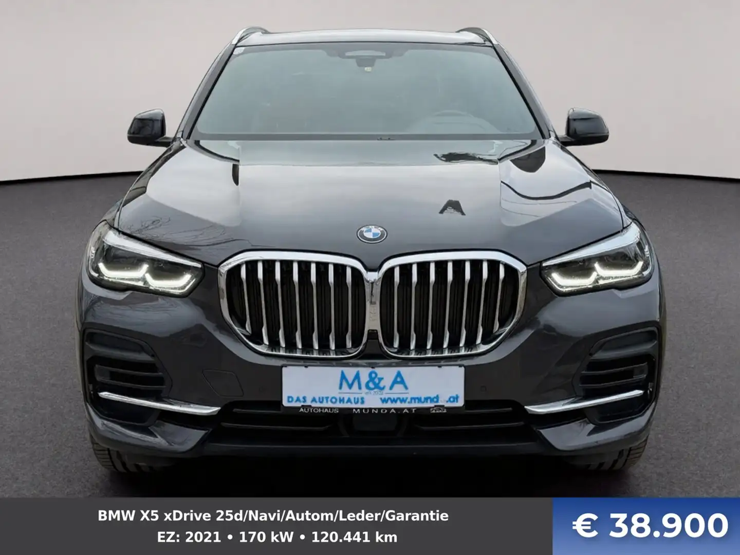 BMW X5 xDrive 25d/Navi/Autom/Leder/Garantie Schwarz - 2