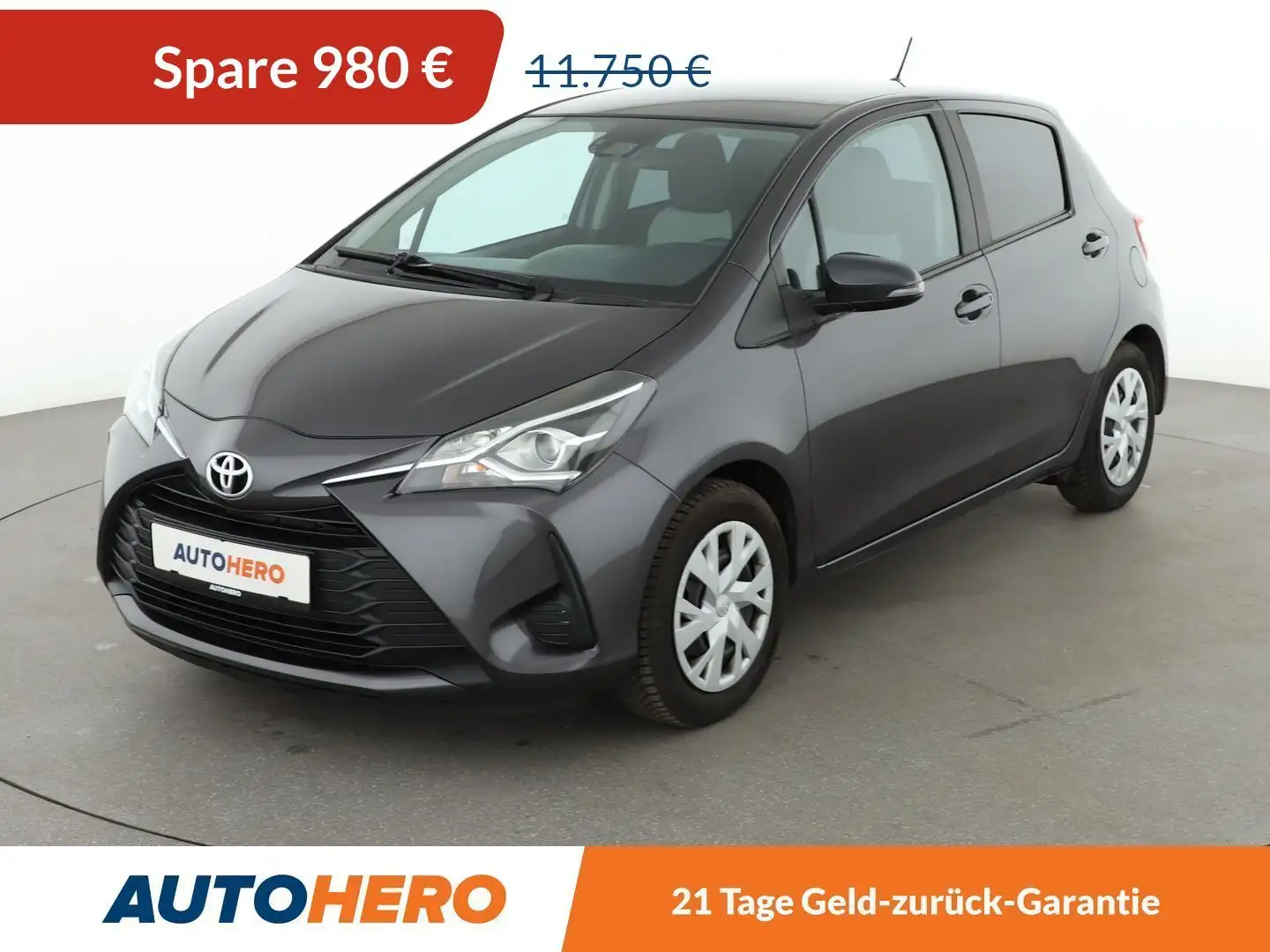 Toyota Yaris 1.0 Comfort *CAM*SPUR*FERN*KLIMA* Grau - 1