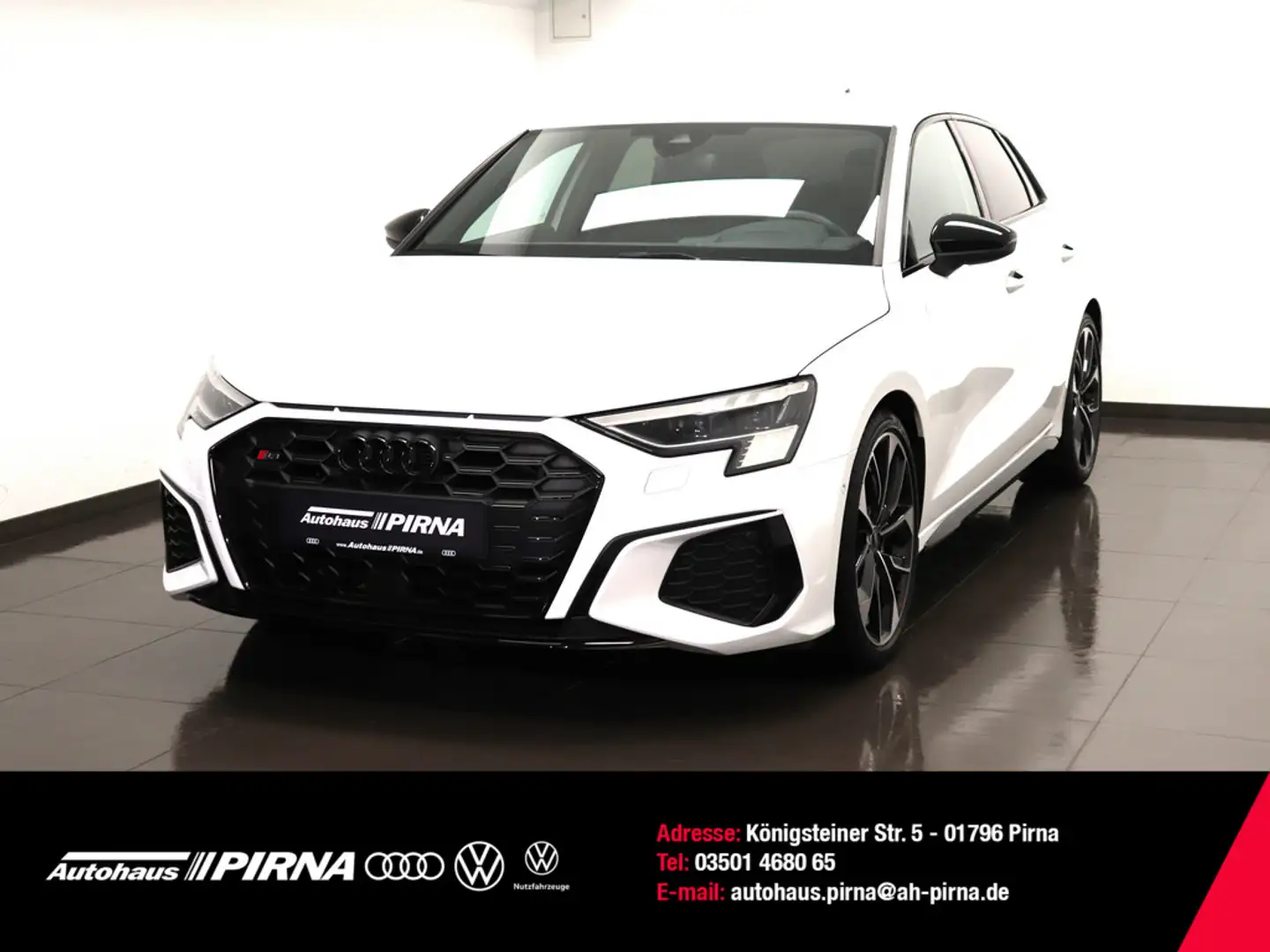 Audi S3 quattro 2.0 TFSI Sportback Matrix NAVI Blanc - 1