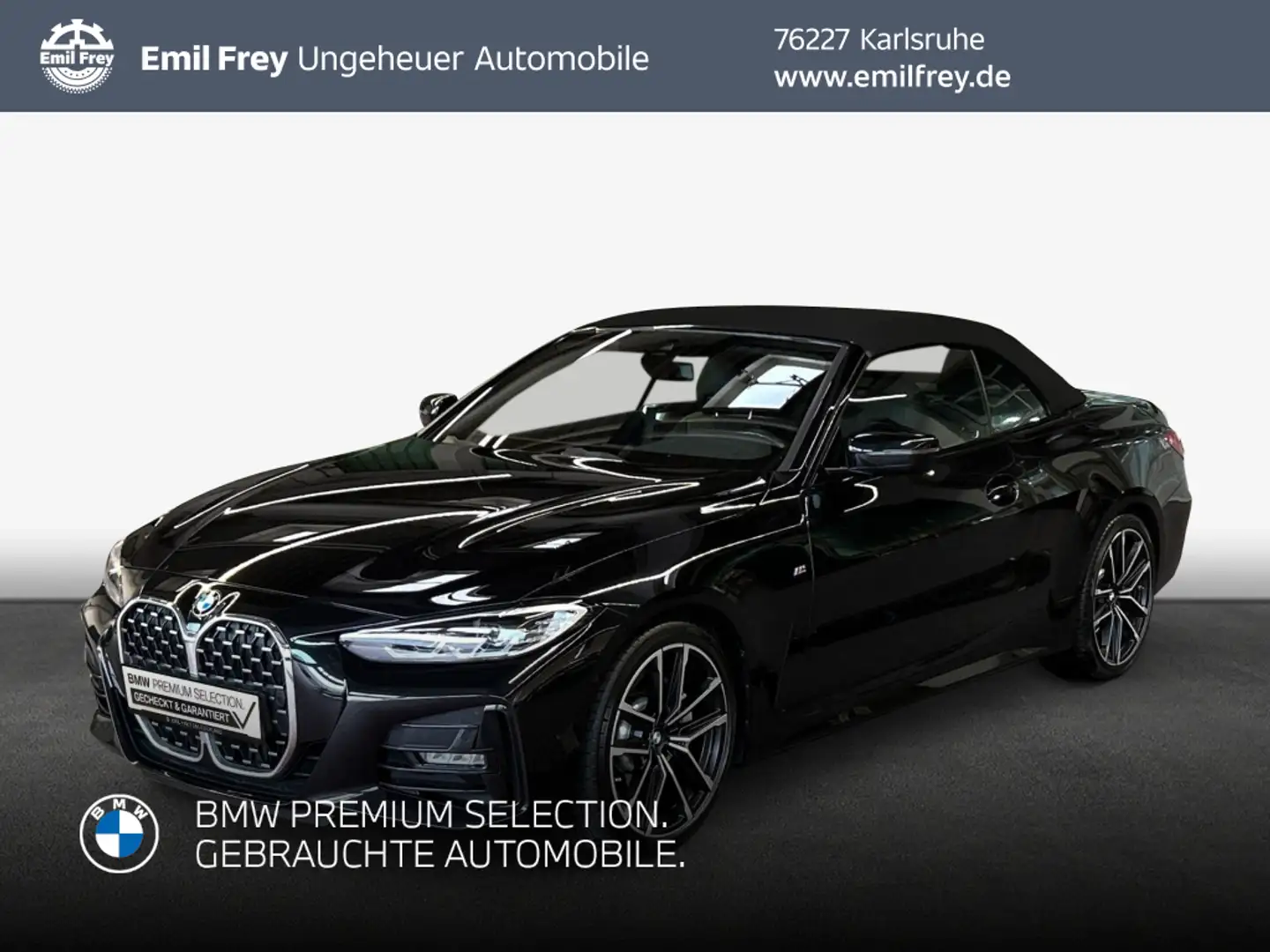 BMW 430 i Cabrio M Sport HiFi Navi Schwarz - 1