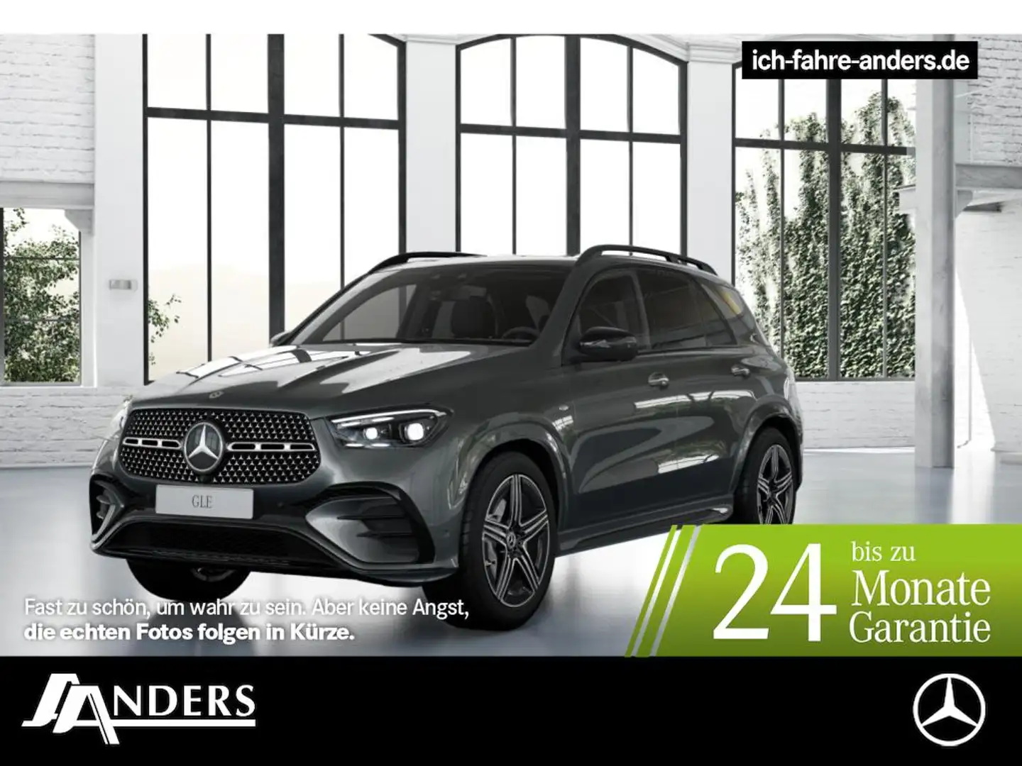 Mercedes-Benz GLE 350 de 4M +AMG+SHZ+Pano+Burmester+AHK+HUD Grau - 1