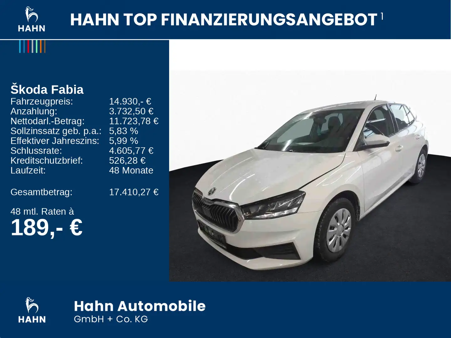 Skoda Fabia 1.0TSI Active Smartlink Surround Sitzheiz Weiß - 2