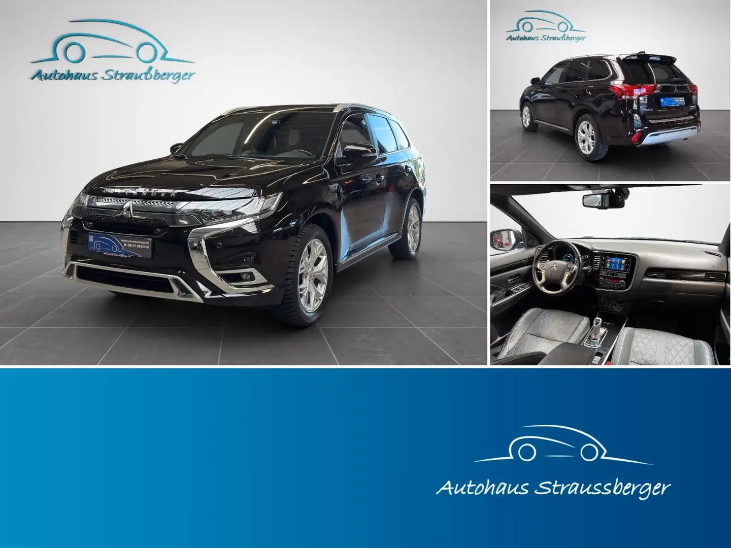 Mitsubishi Outlander PHEV Intro Edition 4WD LED RFL MFL Sth Schwarz - 1